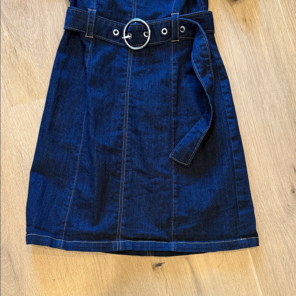Cinq à Sept Dark Blue Denim Mini Dress - Picture 4 of 6